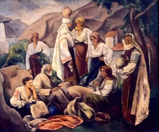 La sfat (Compoziție pe motive țărănești), by Ion Theodorescu-Sion