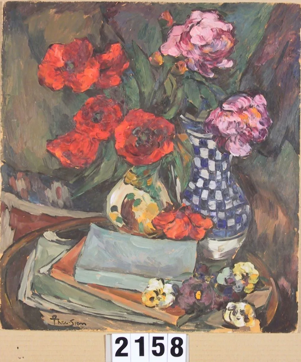 Natură statică cu flori, by Ion Theodorescu-Sion, 1920