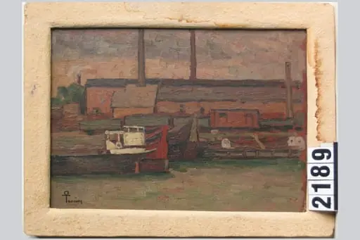Peisaj din portul Galați, by Ion Theodorescu-Sion