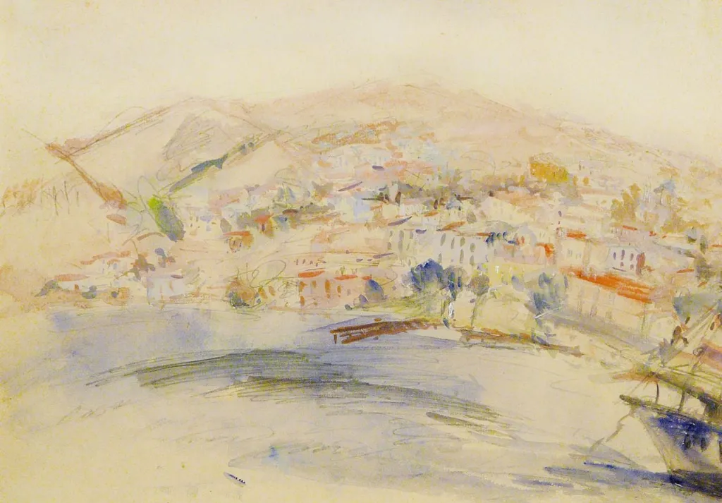 Balcicul văzut din față, by Ion Țuculescu, 1946