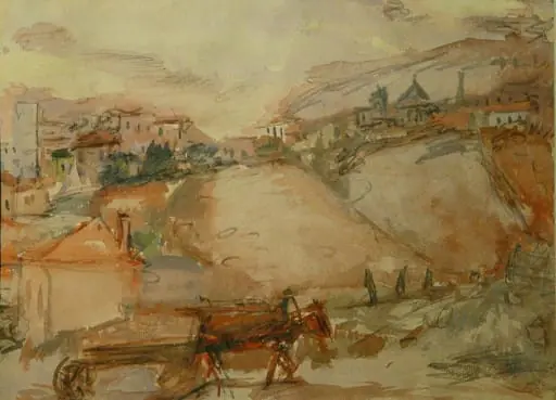 Drum cu căruță, by Ion Țuculescu