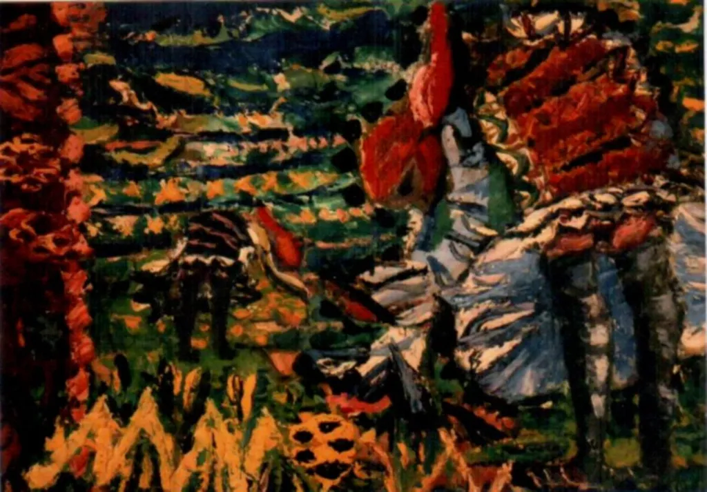 Femei la cules, by Ion Țuculescu, 1946