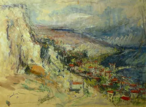 Golf (colț) la Balcic, by Ion Țuculescu