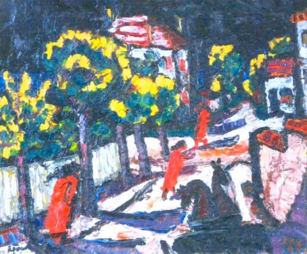 Noaptea salcâmilor, by Ion Țuculescu, unspecified