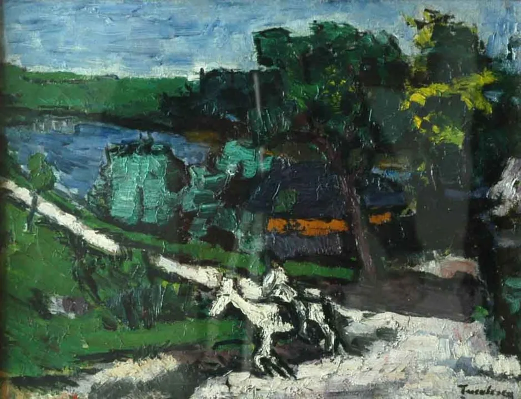 Peisaj, by Ion Țuculescu, unspecified, 1946
