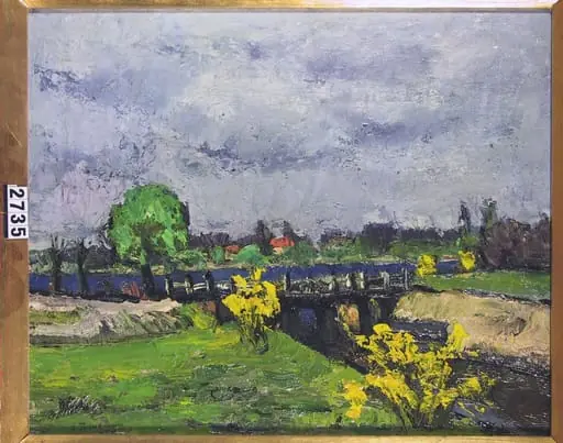 Peisaj cu arbuști galbeni