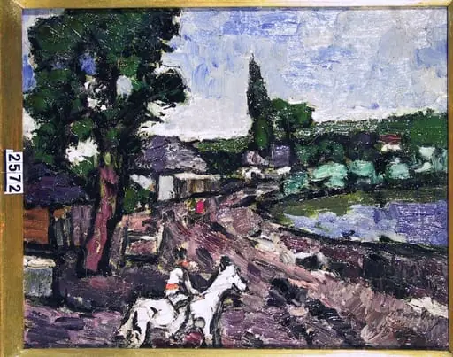 Peisaj cu călăreț, by Ion Țuculescu
