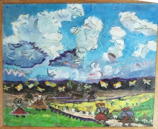 Peisaj cu țărănci, by Ion Țuculescu