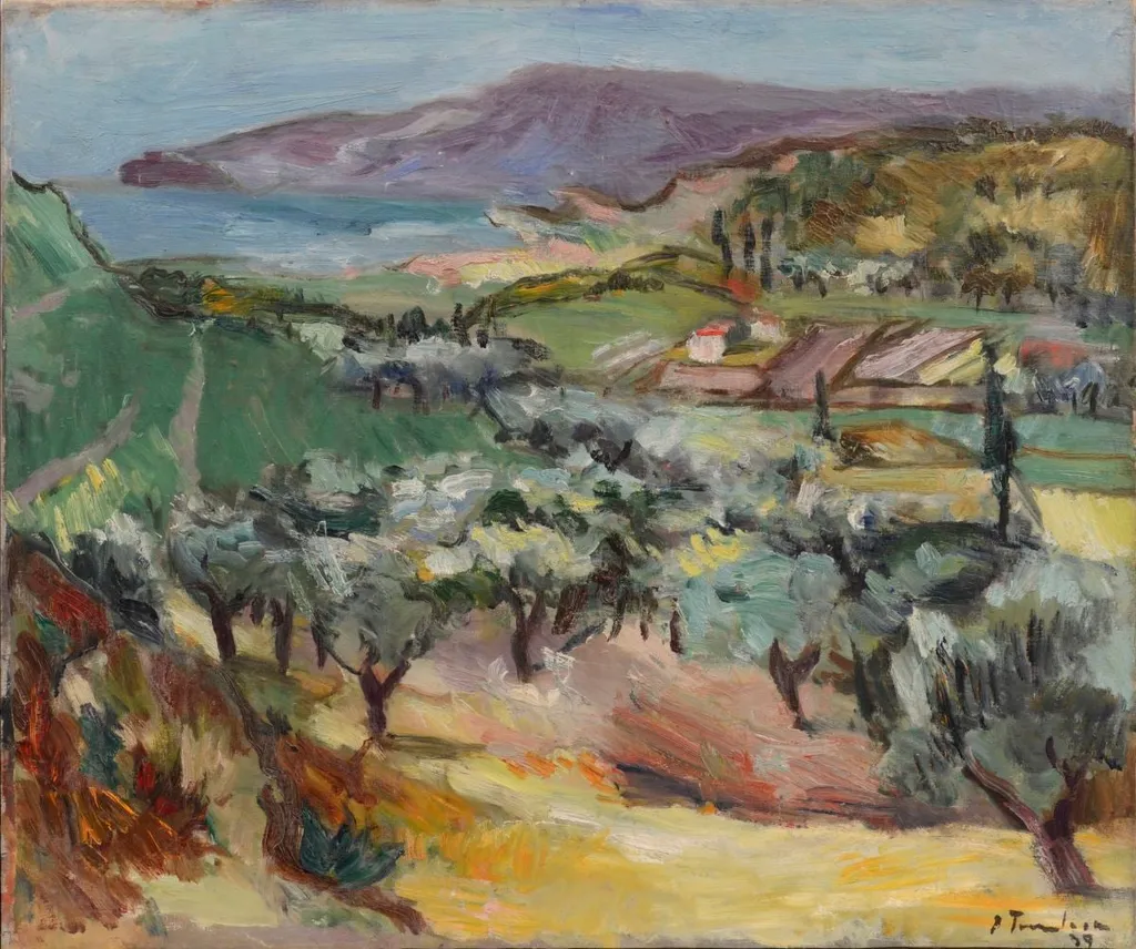 Peisaj din Grecia, by Ion Țuculescu, 1939
