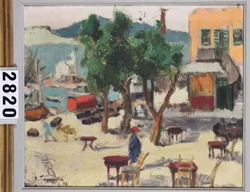 Peisaj din Grecia - Insula Volo, by Ion Țuculescu