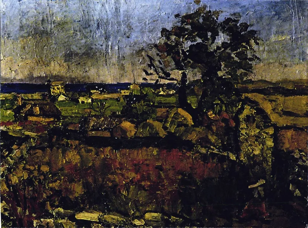 Peisaj la Mangalia, by Ion Țuculescu, unspecified