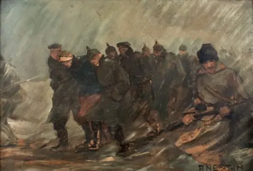 Convoi de prizonieri, by Ion Valentin Anestin