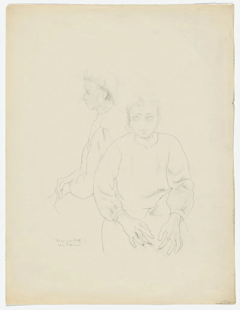 Untitled, by Ione Robinson, graphite, 1944
