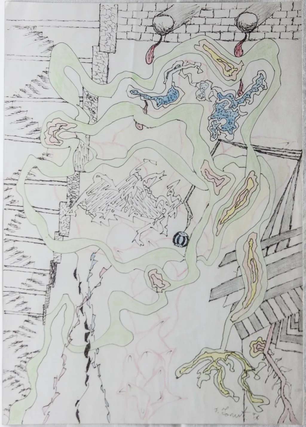 Peisaj imaginar aerian, by Ionuț Cătălin Florea, 1950