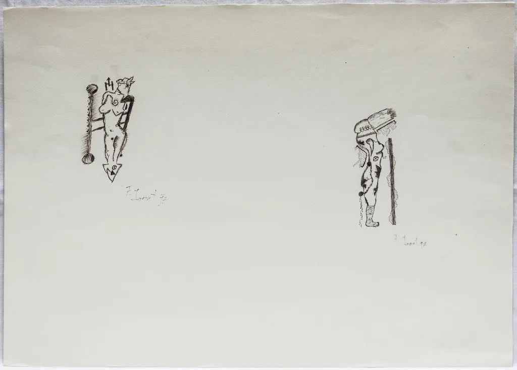 stânga: Duet feminin, by Ionuț Cătălin Florea, 1950