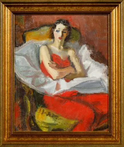 Balerină în roșu, by Iosif Iser