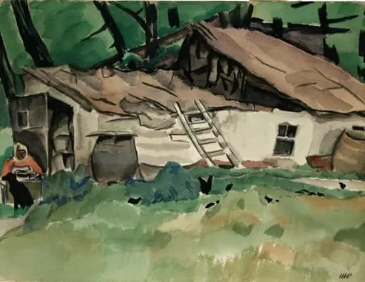 Case tătărești (Compoziție cu case), by Iosif Iser