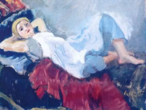 Femeia pe sofa, by Iosif Iser