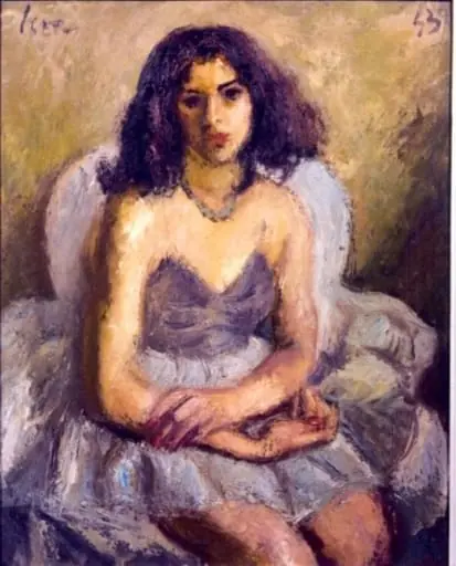 Femeie în fotoliu, by Iosif Iser
