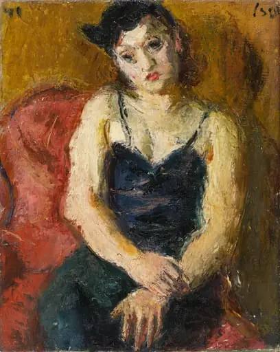 Femeie în fotoliu, by Iosif Iser