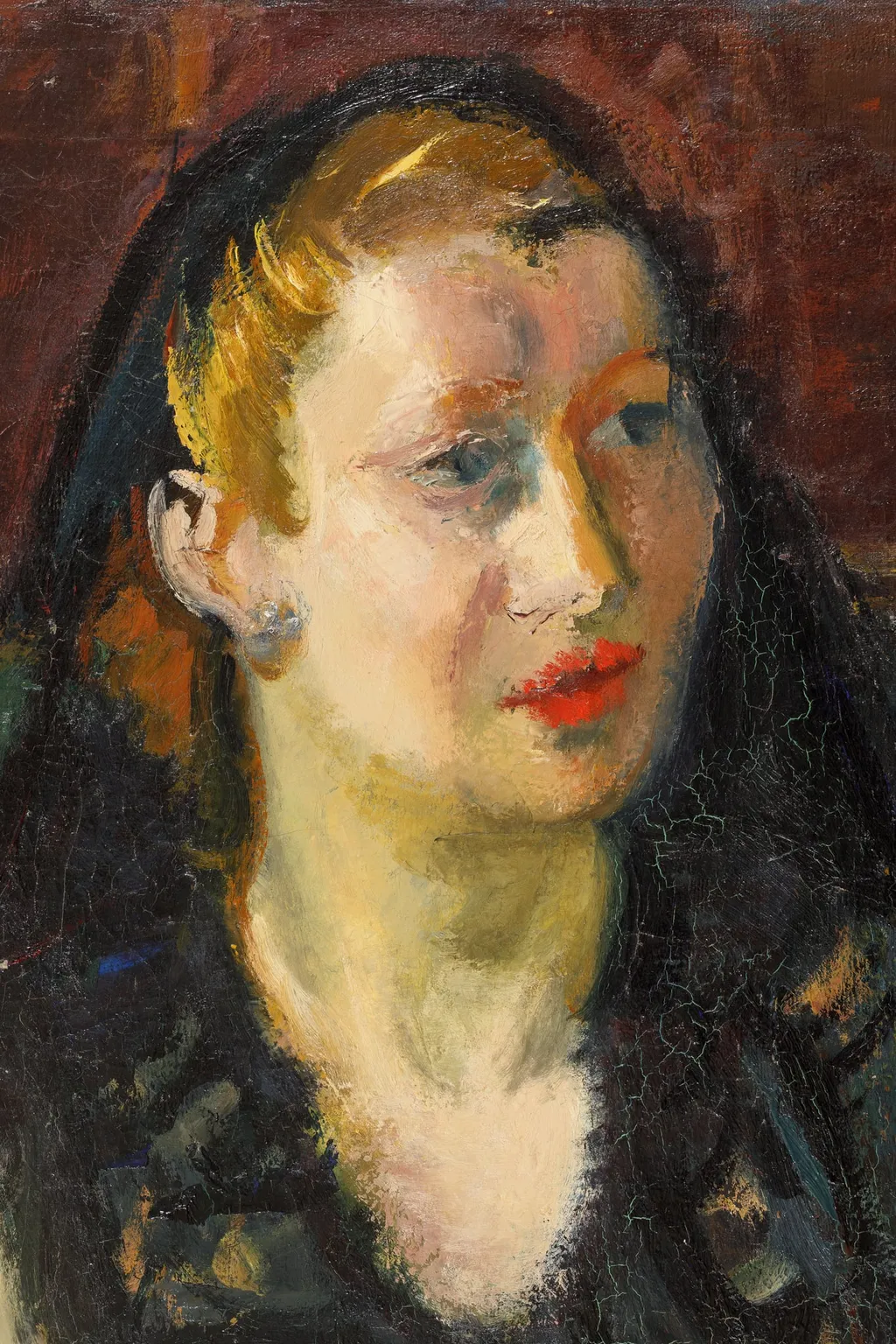 Femeie în negru, by Iosif Iser, 1941