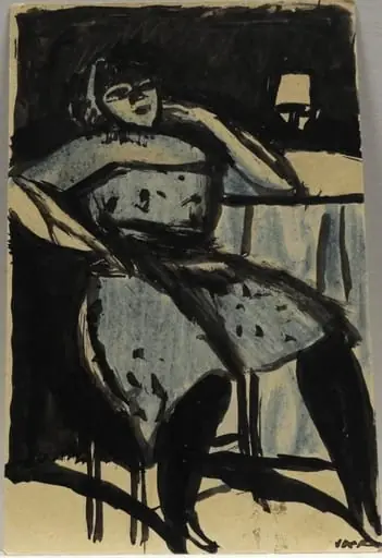 Femeie șezând, by Iosif Iser