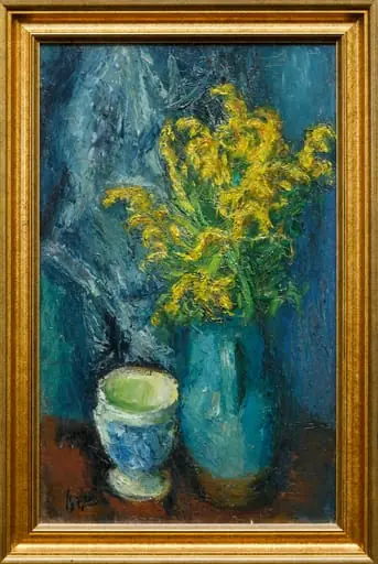 Natură moartă cu mimoze, by Iosif Iser