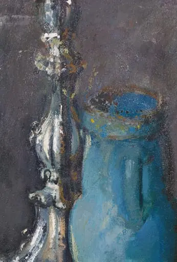 Natură moartă cu sfeșnic, by Iosif Iser