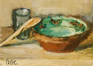 Natură moartă cu strachină, by Iosif Iser, 1941