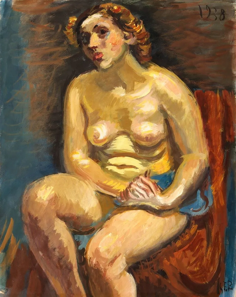 Nud pe fotoliu, by Iosif Iser, unspecified