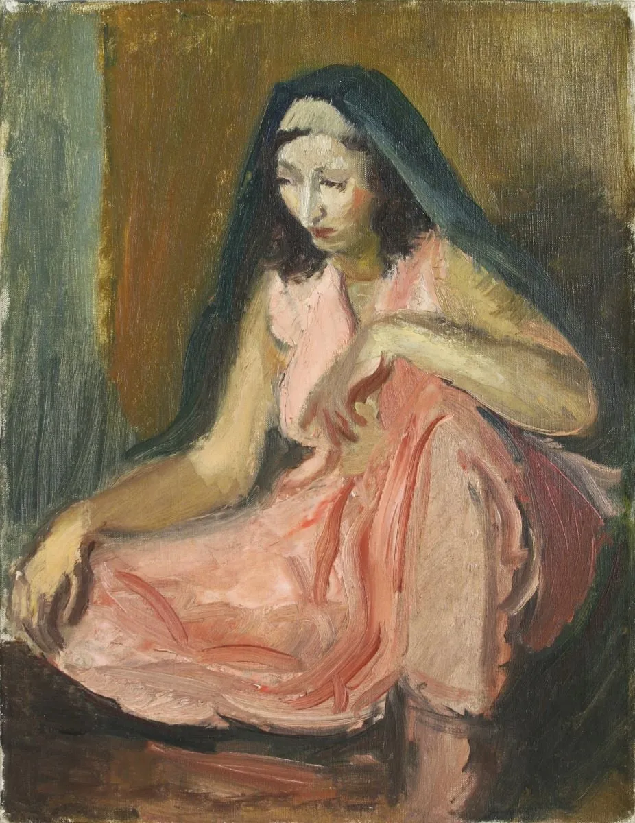 Odaliscă așezată, by Iosif Iser, 1949