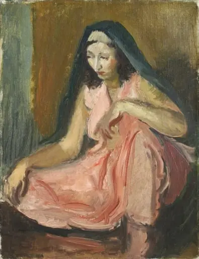 Odaliscă așezată, by Iosif Iser