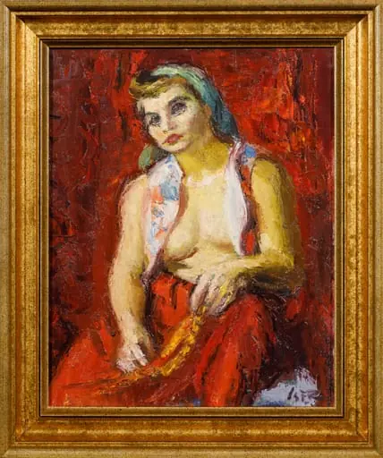 Odaliscă cu mărgele, by Iosif Iser