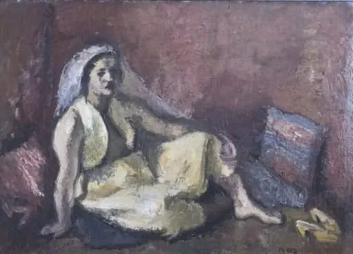 Odaliscă în galben, by Iosif Iser