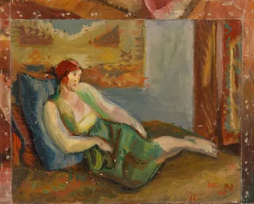 Odaliscă în interior, by Iosif Iser