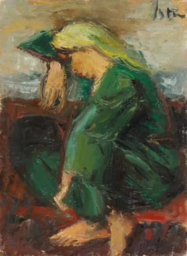 Odaliscă pe gânduri (Paulina), by Iosif Iser