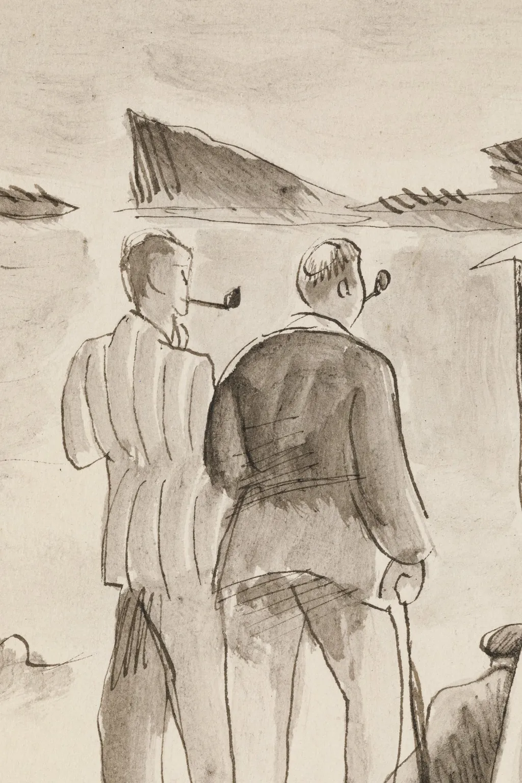 Pe plajă la St. Malo, by Iosif Iser, 1926