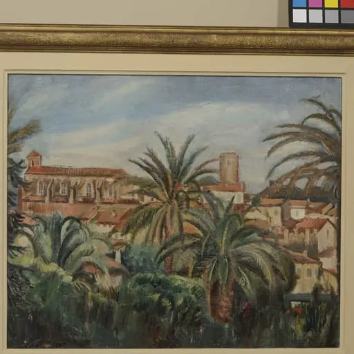 Peisaj exotic. Vedere din Cannes, by Iosif Iser