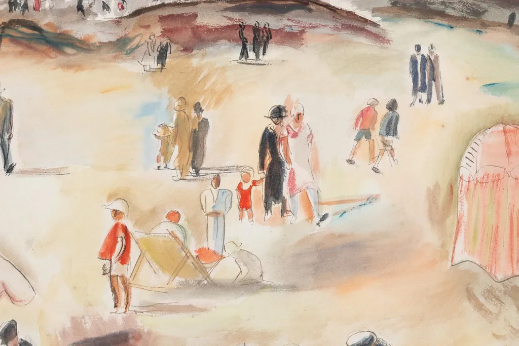 Plajă la St. Malo, by Iosif Iser, unspecified, 1926