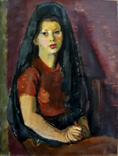 Portret de spaniolă, by Iosif Iser