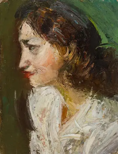 Portret de tânără, by Iosif Iser