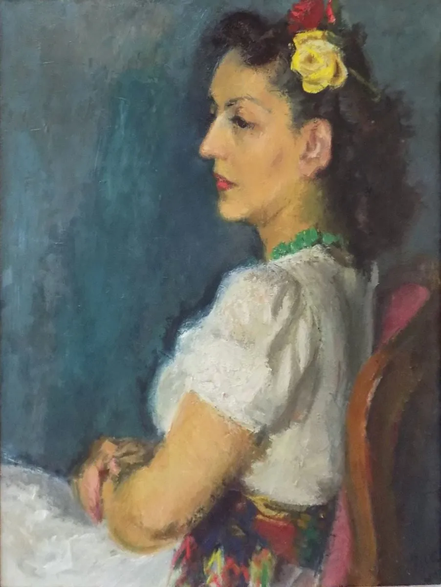 Portret femeie, by Iosif Iser, 1929