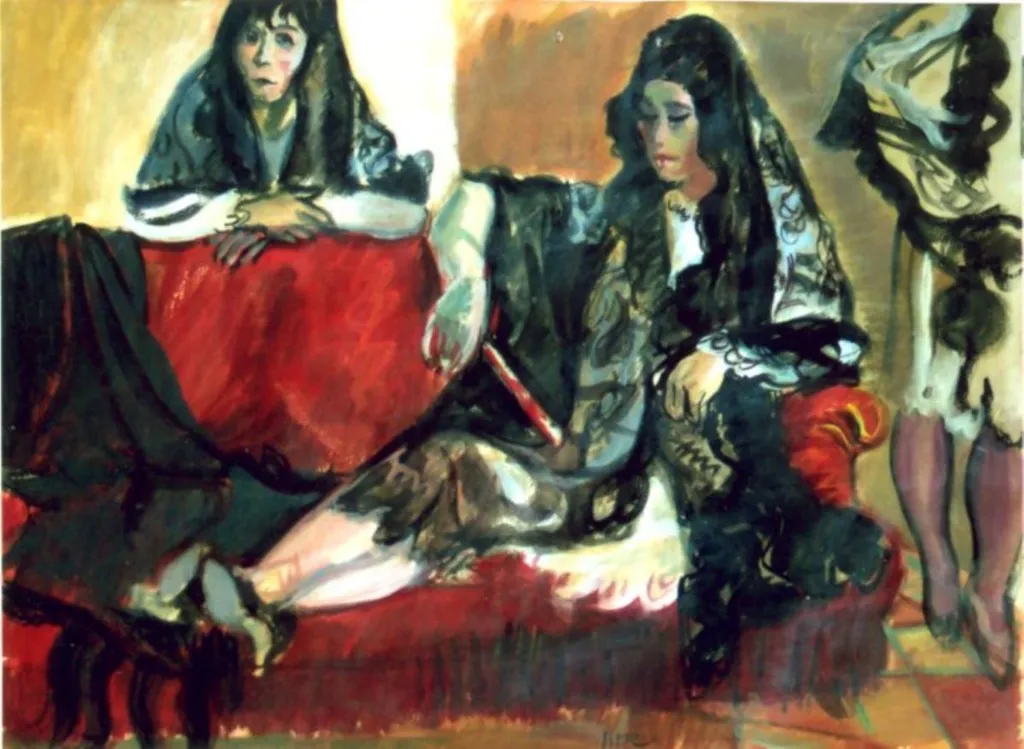 Spaniole în interior, by Iosif Iser, unspecified, 1930