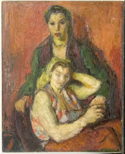 Studiu cu două femei, by Iosif Iser