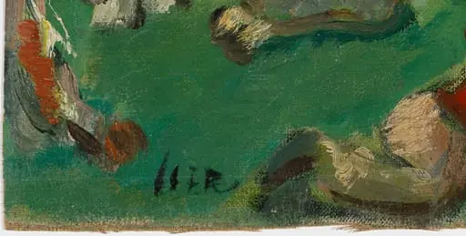 Țărani la odihnă (fragment), by Iosif Iser