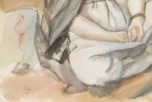Tătăroaică șezând, by Iosif Iser