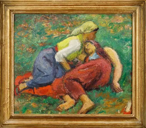 Turcoaice culcate în iarbă, by Iosif Iser