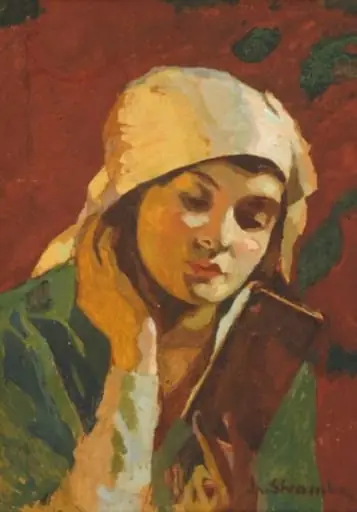 Femeie citind, by Ipolit Strâmbu(lescu)