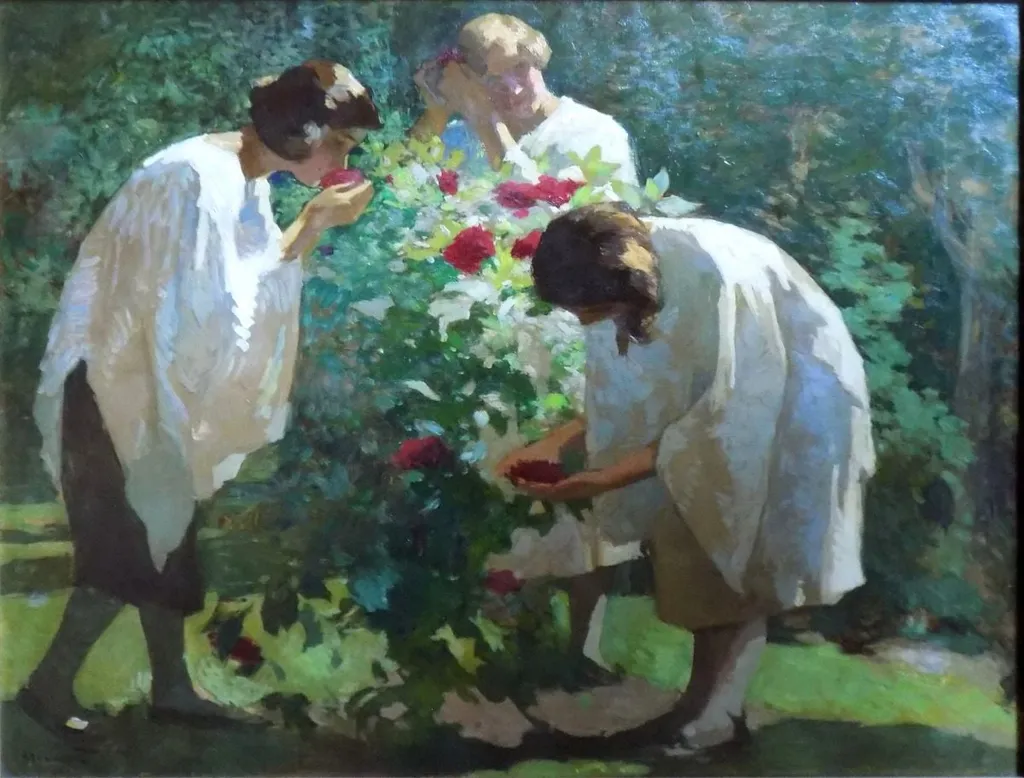 Fete cu trandafiri, by Ipolit Strâmbu(lescu), unspecified, 1926