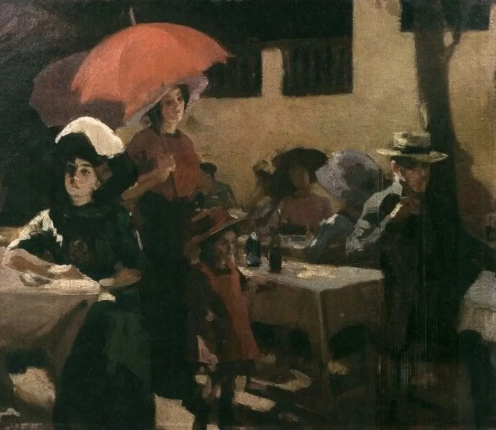 Grădina de vară, by Ipolit Strâmbu(lescu), unspecified, 1912